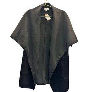 P.Cill – Butter Modal Cape Cardigan – Black – Size XS